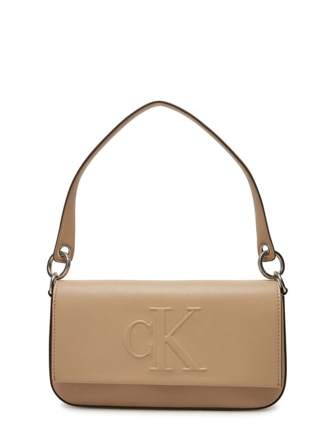CALVIN KLEIN SCULPTED  Torba na ramię porcelana - Torby damskie