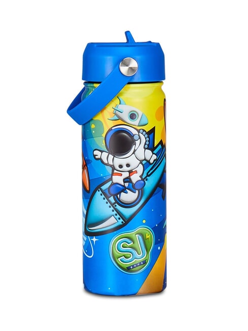 SJGANG BOY & GIRL Butelka termiczna, 500 ml czarny/niebieski - Butelki termiczne na wodę