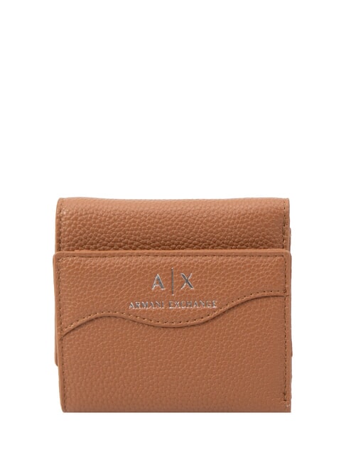 ARMANI EXCHANGE WAVE Mini portfel whisky - Portfele damskie