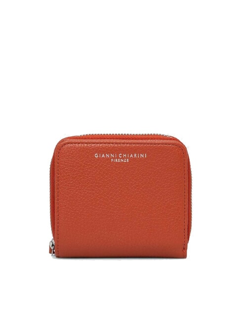 GIANNI CHIARINI WALLETS GRAIN Mały skórzany portfel jesień - Portfele damskie