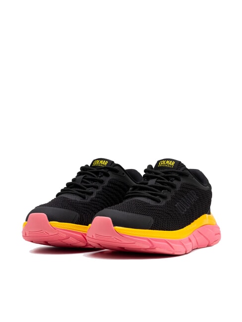 COLMAR URBANTRAIL COLORS Adidasy czarno-jasnoróżowy/jasnożółty - Buty uniseks