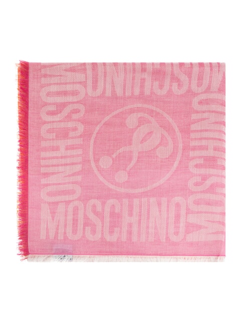MOSCHINO LOGO ALL OVER Etola róża - Szaliki