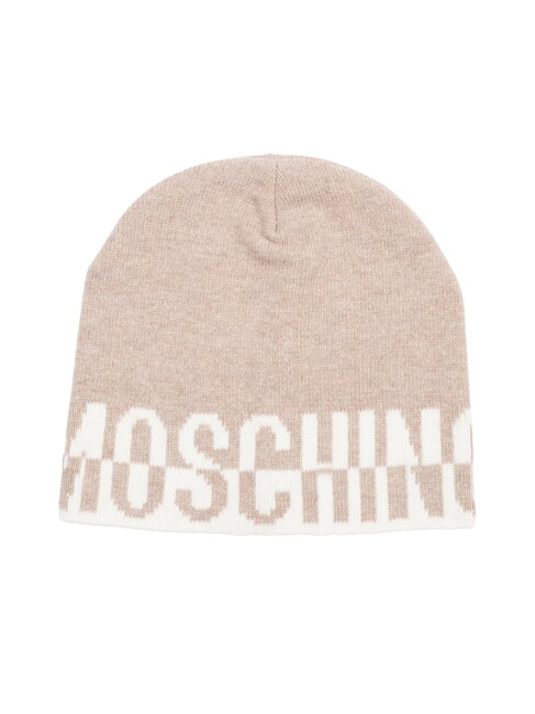 MOSCHINO LOGO Kapelusz beżowy - Włosy