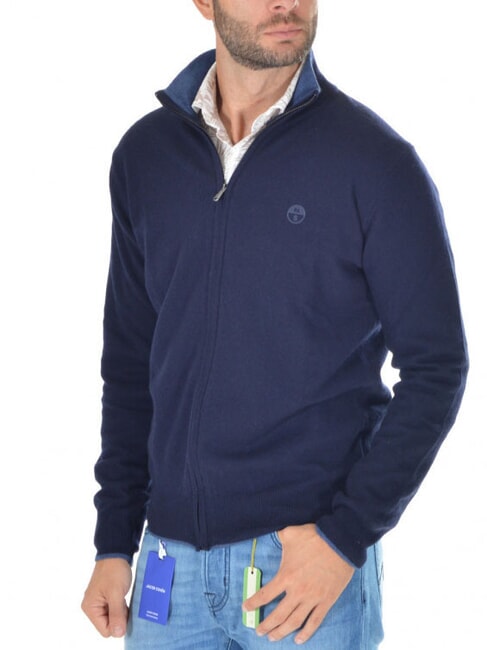 NORTH SAILS 12GG Sweter granatowy - Koszulki męskie