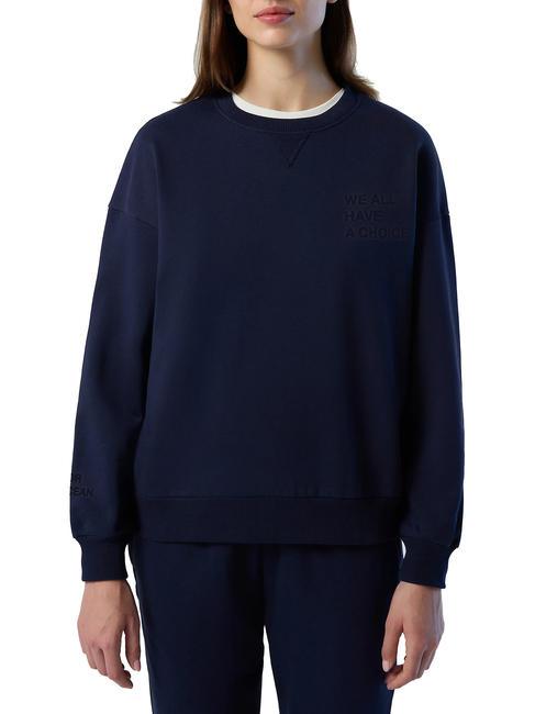 NORTH SAILS WE ALL HAVE A CHOICE Bluza bawełniana granatowy - Bluzy damskie
