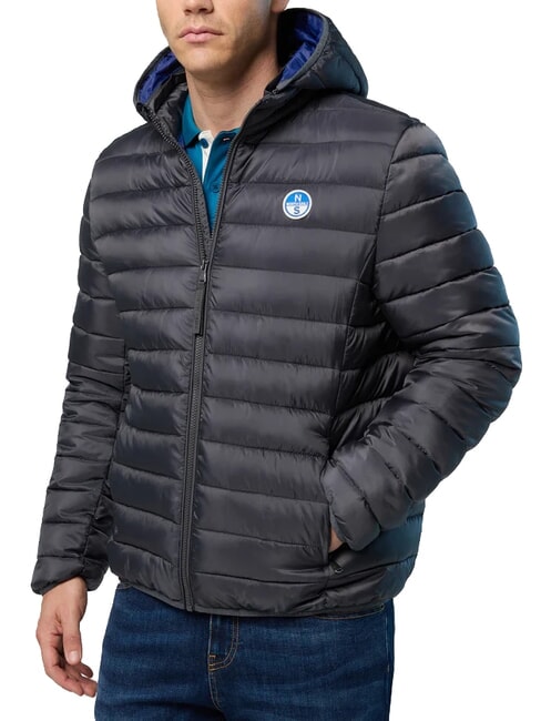 NORTH SAILS SKYE HOODIE Kurtka puchowa z kapturem asfalt - Kurtki puchowe męskie