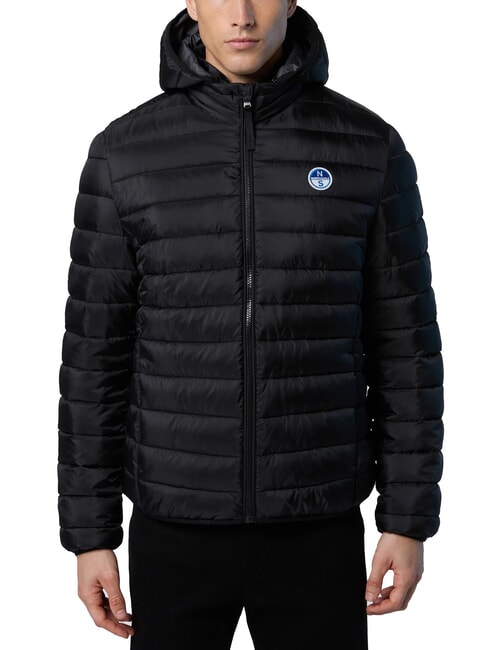 NORTH SAILS SKYE HOODIE Kurtka puchowa z kapturem czarny - Kurtki puchowe męskie