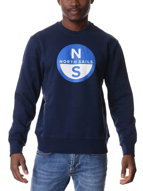NORTH SAILS GRAPHIC Bluza bawełniana z okrągłym dekoltem granatowy - Bluzy męskie