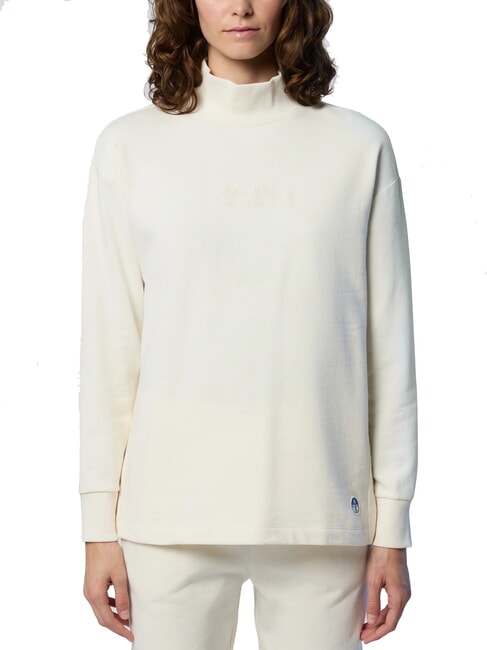 NORTH SAILS BASIC Bluza z golfem bawełnianym ptasie mleczko - Bluzy damskie