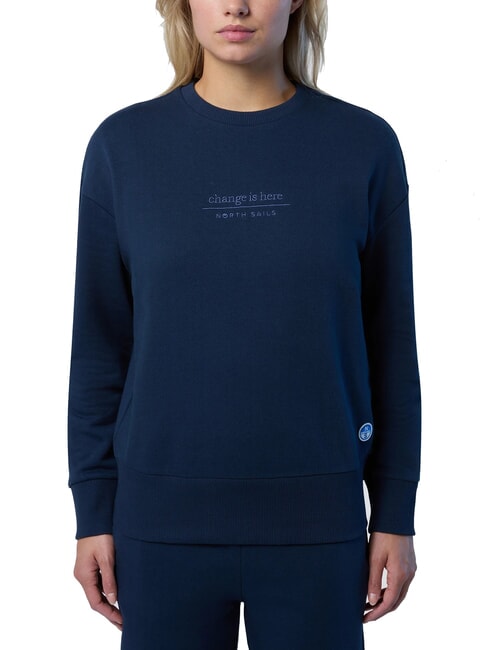 NORTH SAILS BASIC Bluza bawełniana z okrągłym dekoltem granatowy - Bluzy damskie