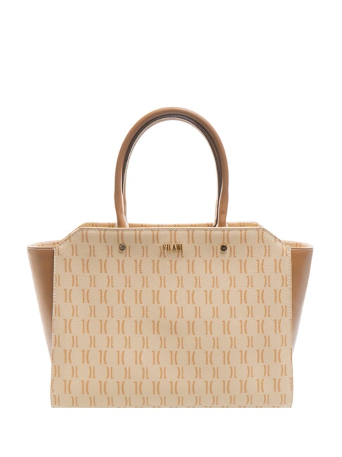 ALVIERO MARTINI PRIMA CLASSE MONOGRAM  Torba zakupowa z paskiem na ramię krem - Torby damskie