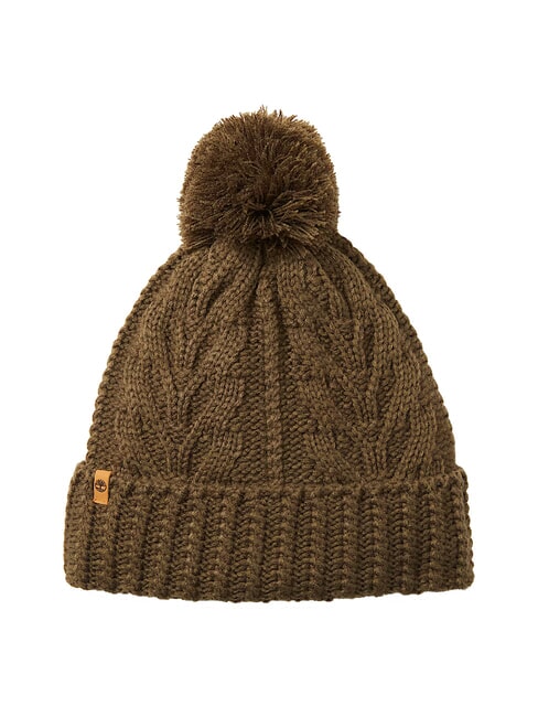 TIMBERLAND CABLE PREMIUM  Czapka z pomponem grafef - Włosy
