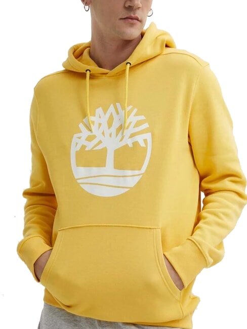 TIMBERLAND TREE LOGO Bluza z kapturem mimoza - Bluzy męskie