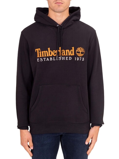 TIMBERLAND ESTABILISHED 1973 Bluza z kapturem CZARNY - Bluzy męskie