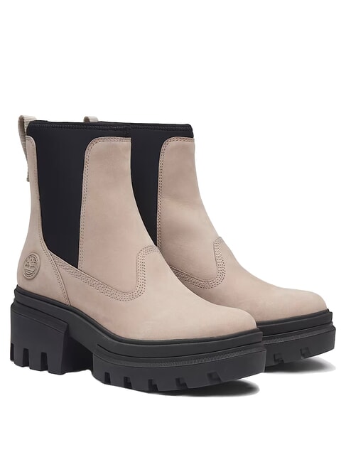 TIMBERLAND EVERLEIGH MID  Wysokie buty do kostki czysty/kaszmir - Buty damskie