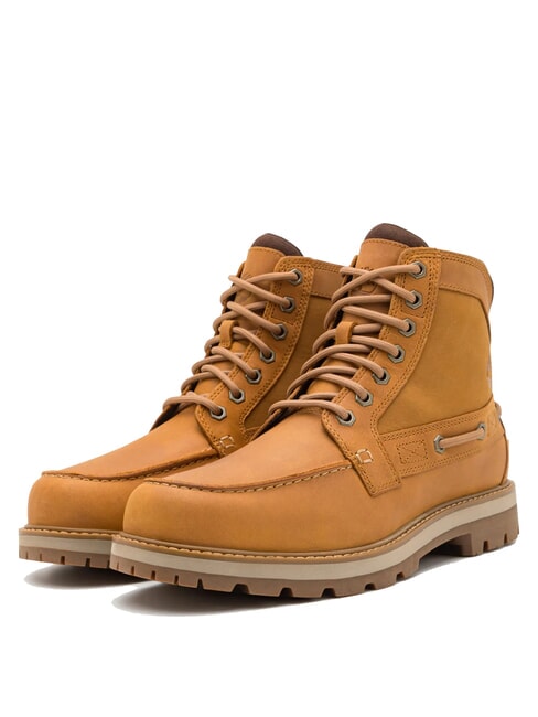 TIMBERLAND BRITTON ROAD MID  Skórzane botki pszenica pełne ziarno - Buty męskie
