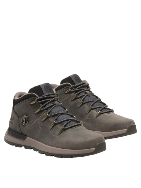 TIMBERLAND SPRINT TREKKER MID  Skórzane botki  średnioszary, pełnoziarnisty - Buty męskie