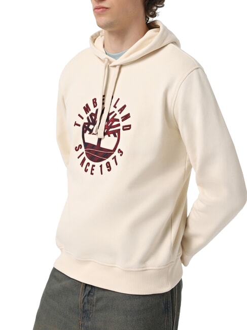 TIMBERLAND HOLIDAY GRAPHIC Bluza z kapturem angora - Bluzy męskie