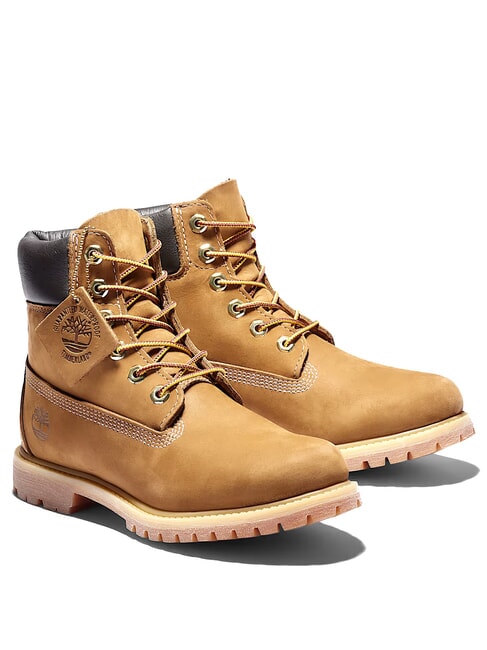 TIMBERLAND PREMIUM 6 INCH  Damskie skórzane botki do kostki brązowy - Buty damskie