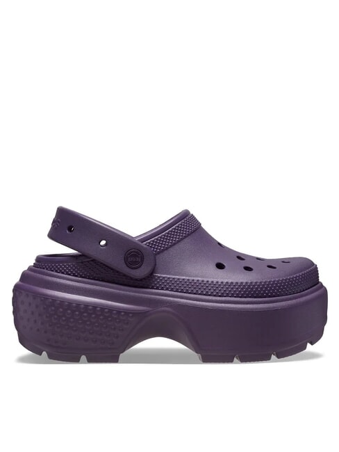 CROCS STOMP CLOG W Kapcie typu chodaki na platformie ciemna tęczówka - Buty uniseks