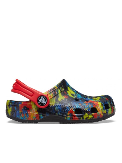 CROCS CLASSIC TIEDYE GRAPHIC GLOG T Sandały sabot tonik turecki/mult - Buty dziecięce