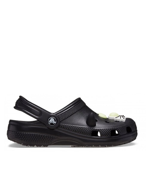 CROCS CLASSIC GLOW BLACK CAT CLOG T Sabot kapciowy czarny - Buty dziecięce