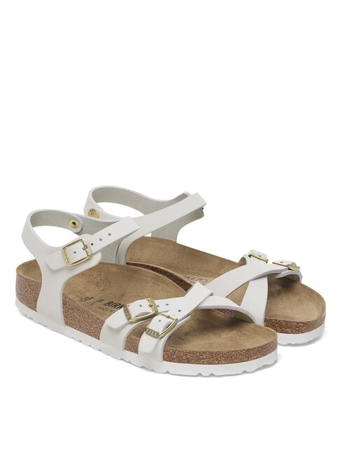 BIRKENSTOCK KUMBA Kapcie z trzema paskami antyczna biel - Buty damskie