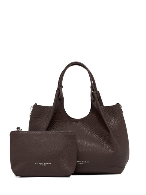 GIANNI CHIARINI DUA Torba na ramię, skóra bóbr-espresso - Torby damskie