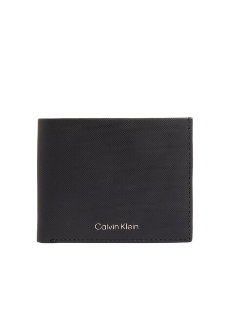 CALVIN KLEIN CK MUST Portfel skórzany 8cc na czarno - Portfele męskie