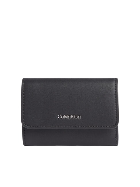 CALVIN KLEIN CK MUST Kompaktowy portfel na czarno - Portfele damskie
