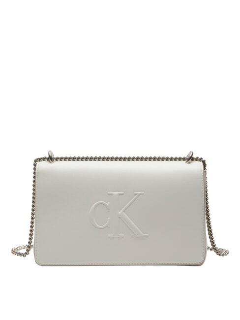CALVIN KLEIN SCULPTED EW Torba na ramię / torba crossbody lilia biała - Torby damskie