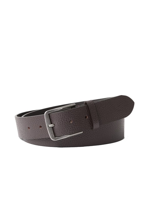 CALVIN KLEIN CKJ CLASSIC Skrócony pasek skórzany pyszne/antyczne srebro - Paski