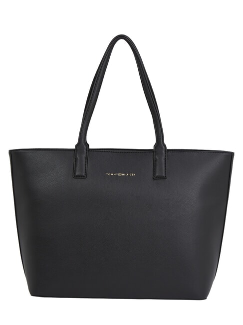 TOMMY HILFIGER TH LOGOTAPE  Torba na zakupy czarny - Torby damskie