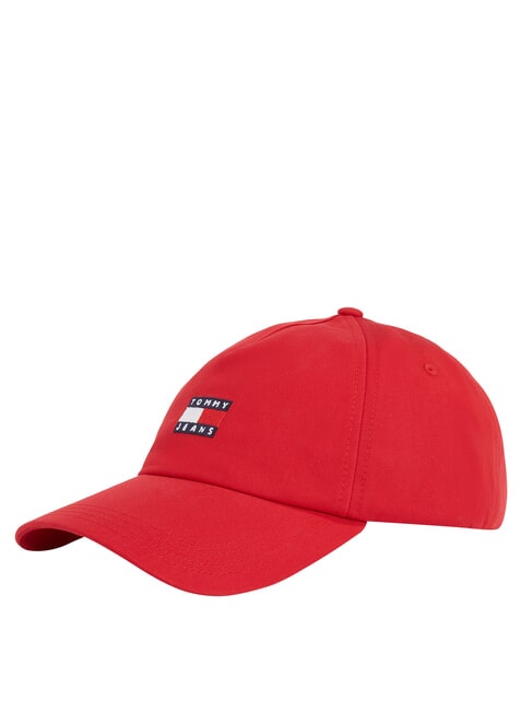 TOMMY HILFIGER TJM HERITAGE Kapelusz z płótna szafirowo-czerwony - Włosy