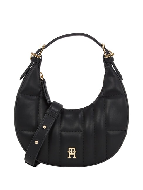 TOMMY HILFIGER TH FEMININE Mini torba z paskiem na ramię czarny - Torby damskie