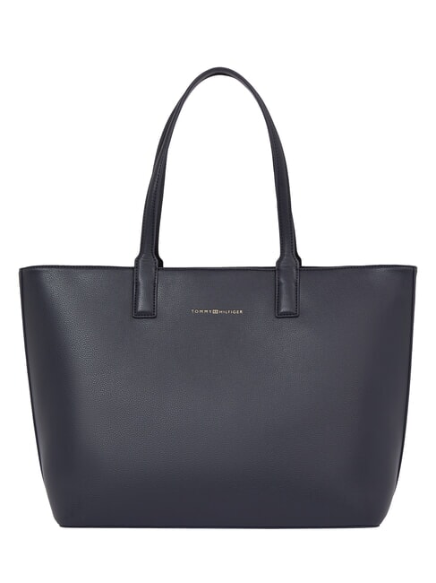 TOMMY HILFIGER TH LOGOTAPE  Torba na zakupy kosmiczny niebieski / czarny - Torby damskie