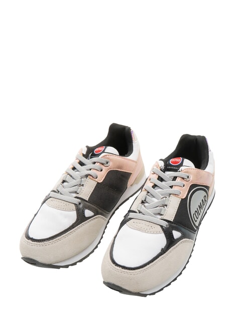 COLMAR SUPREME KITE  Adidasy biały/czarny/niebieski/różowy - Buty dziecięce