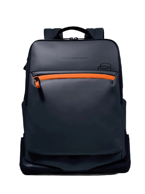 PIQUADRO CORNER SPECIALE GOMMATO Plecak na laptopa 15,6" niebieski - Plecaki na laptopa do pracy