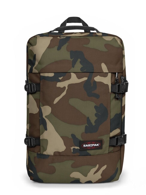 EASTPAK TRAVELPACK  Plecak podróżny, uchwyt na laptopa 17" kamuflaż - Plecaki szkolne i rekreacyjne