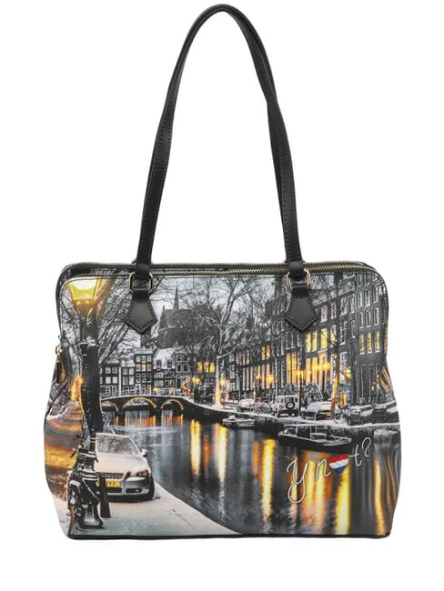 YNOT YESBAG Torba na ramię z paskiem na ramię śnieg w Amsterdamie - Torby damskie
