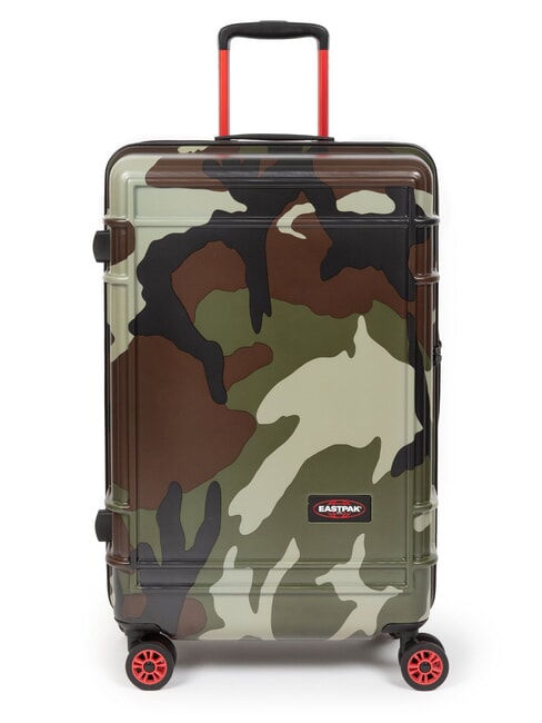 EASTPAK RESIST'R ZIP L Duży wózek kamuflaż - Wózki twarde