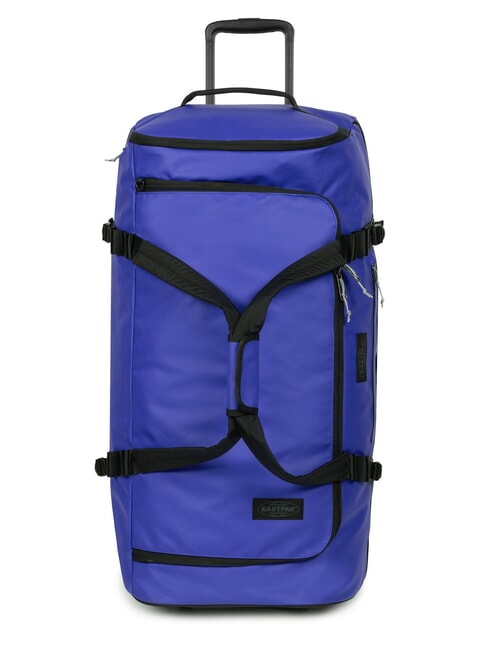 EASTPAK DUFFEL PACK WHEEL L Duża, wodoodporna torba podróżna na kółkach plandeka niebieska - Wózki półsztywne
