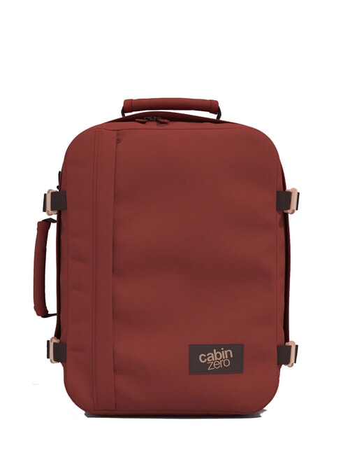 CABINZERO CLASSIC 28L Plecak podróżny pod siedzenie czerwona sangria - Plecaki szkolne i rekreacyjne