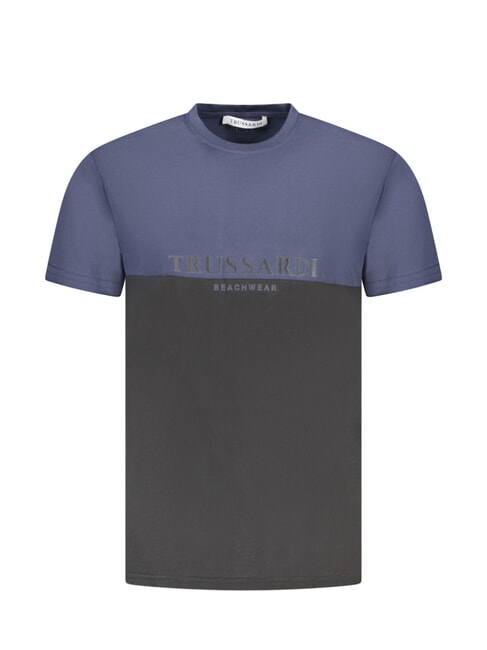 TRUSSARDI BICOLOR Koszulka z krótkim rękawem granatowy/czarny - Koszulki męskie