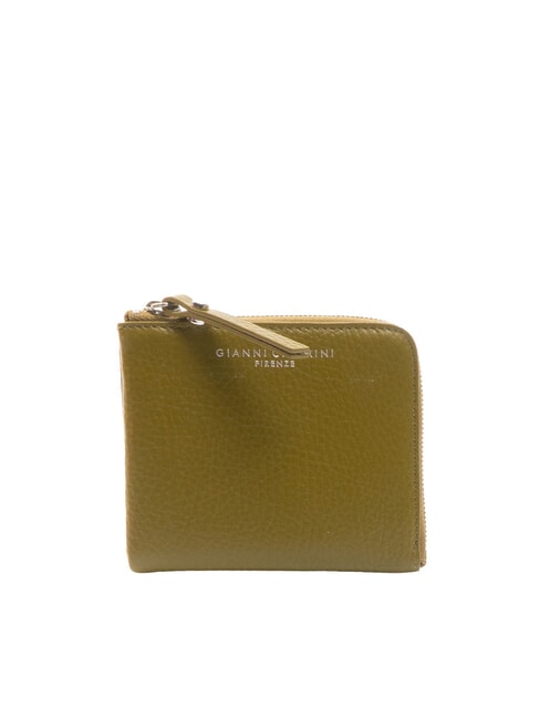 GIANNI CHIARINI WALLETS GRAIN Mini płaski portfel mech - Portfele damskie