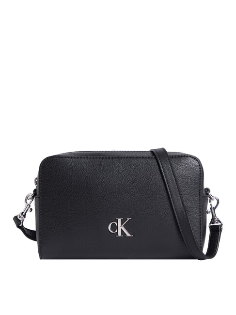 CALVIN KLEIN CKJ MINIMAL MONOGRAM Torba na aparat fotograficzny na ramię na czarno - Torby damskie