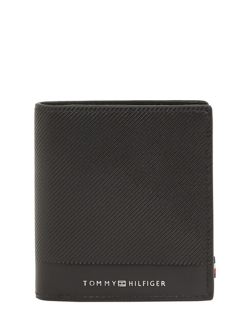 TOMMY HILFIGER TH FOUNDATION Portfel skórzany czarny - Portfele męskie