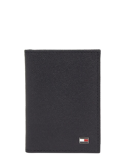 TOMMY HILFIGER TH FLAG  Pionowy portfel skórzany kosmiczny niebieski / czarny - Portfele męskie