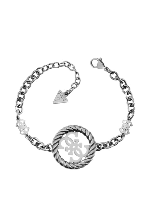 GUESS 4G VINTAGE Bransoletka antyczne srebro - Bransoletki damskie