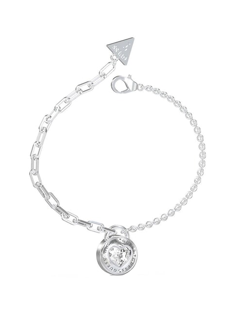 GUESS ROLLING HEARTS  Bransoletka SREBRNY - Bransoletki damskie